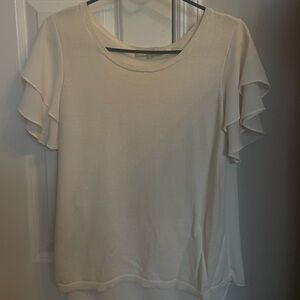 LOFT cream blouse